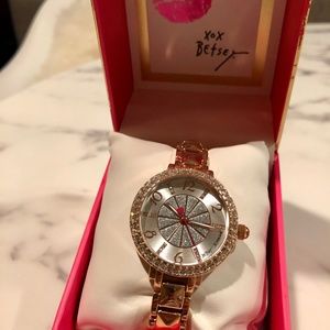 Bedazzled Crystal Embellished Bracelet Watch